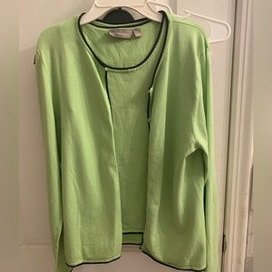 3/$20 Croft and Barrow Cardigan and Matching Tank Top